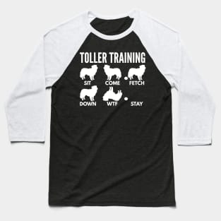 Toller Training Nova Scotia Duck Tolling Retriever Tricks Baseball T-Shirt